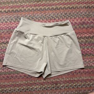 MOVE THEORY TAN BROWN ATHLETIC SHORTS